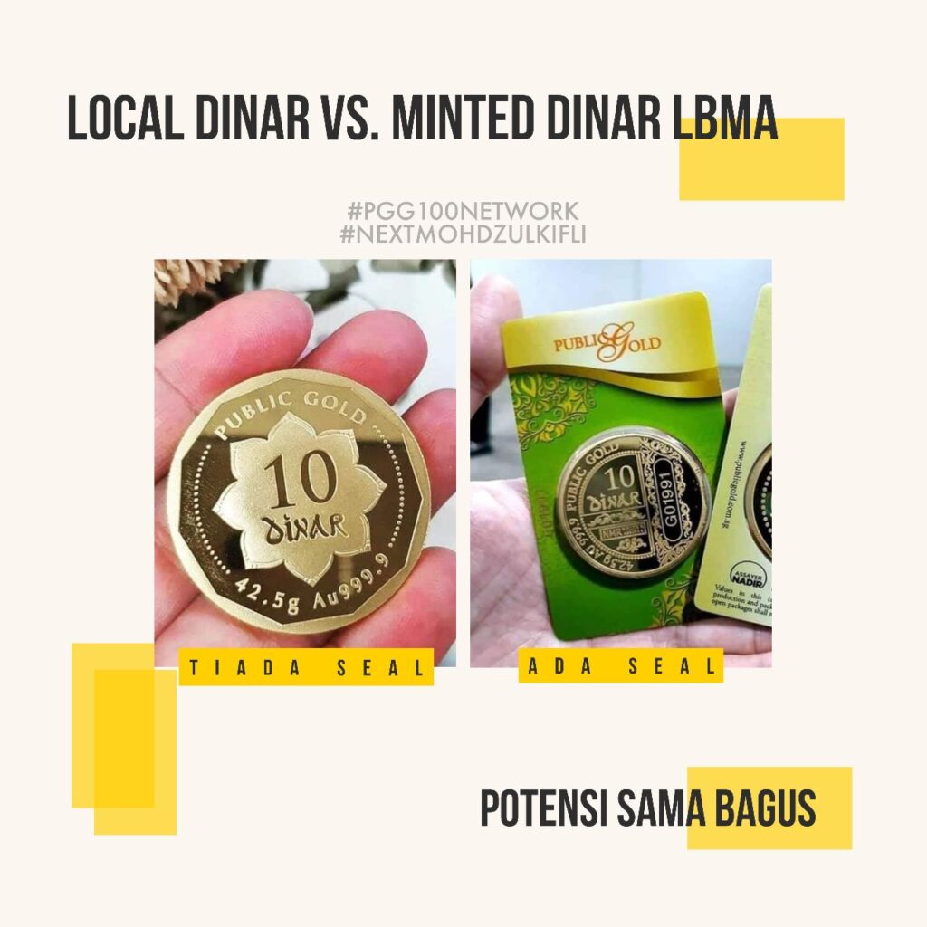 Dinar Public Gold versi local dan LBMA
